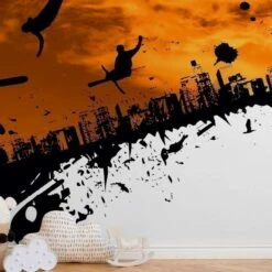 A.S. Creation | XXL 5 | DD114898 | Fototapete | Vlies | Versch. Größen | Jugendzimmer | Orange