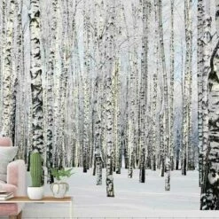 A.S. Creation | XXL 5 | DD114996 | Fototapete | Vlies | Versch. Größen | Wald & Pflanzen | Schwarz