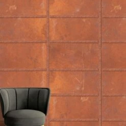 A.S. Creation | XXL 5 | DD115700 | Fototapete | Vlies | Versch. Größen | Metall | Braun | Rostfarben