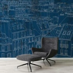 A.S. Creation | Atelier 47 | DD117350 | Fototapete | Vlies | 400 X 270 Cm | Paris | Blau