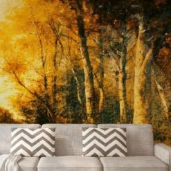 A.S. Creation | Atelier 47 | DD117405 | Fototapete | Vlies | 400 X 270 Cm | Wald & Pflanzen | Gelb