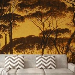 A.S. Creation | Atelier 47 | DD117885 | Fototapete | Vlies | 400 X 270 Cm | Wald & Pflanzen | Gelb