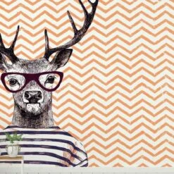 A.S. Creation | Atelier 47 | DD118175 | Fototapete | Vlies | 400 X 270 Cm | Tiere | Orange