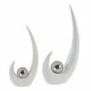 Casablanca Design-Skulptur White Move 1 Weiß 37 Cm Mit Silberner Kugel | 2er Set -Profistuck Verkäufe 196888 1 1280x1280