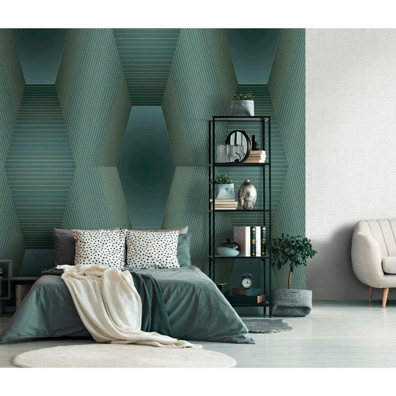 Erismann | Art Edition | 2247-25 | Fototapete | Vlies | 270 X 300 Cm | Grafik | Grün 5 Erismann | Art Edition | 2247-25 | Fototapete | Vlies | 270 X 300 Cm | Grafik | Grün – Bild 3
