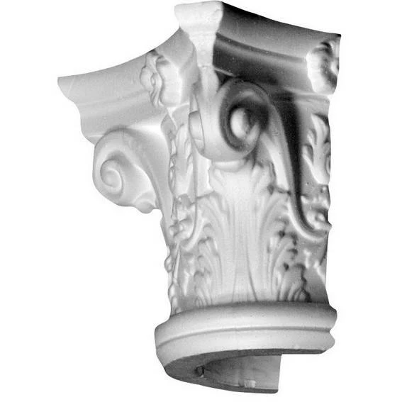 Wiesemann | Halbsäulenkapitell "Classic" | Polystyrol | 360 X 305 Mm | Dekosäulenkopf | Zierelement 3 Wiesemann | Halbsäulenkapitell "Classic" | Polystyrol | 360 X 305 Mm | Dekosäulenkopf | Zierelement