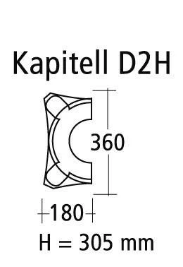 Wiesemann | Halbsäulenkapitell "Classic" | Polystyrol | 360 X 305 Mm | Dekosäulenkopf | Zierelement 4 Wiesemann | Halbsäulenkapitell "Classic" | Polystyrol | 360 X 305 Mm | Dekosäulenkopf | Zierelement – Bild 2