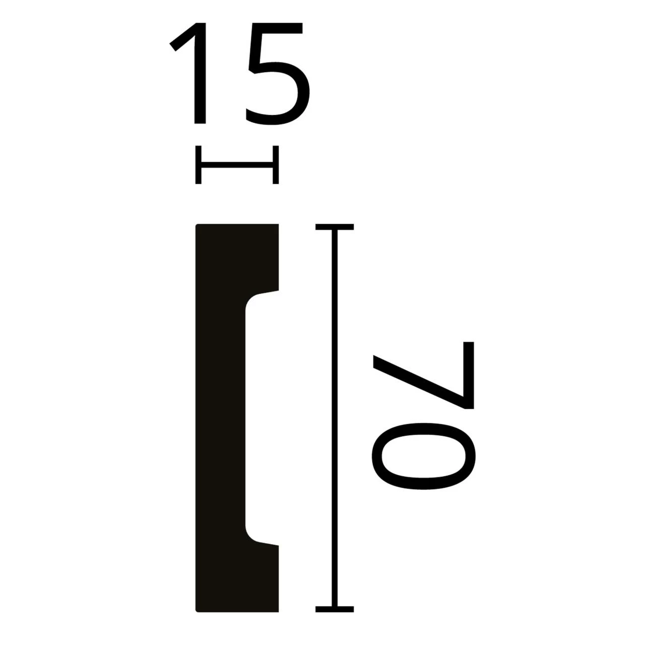 NMC | Zierleiste WD2 Flex | ARSTYL® | Polyurethan | 70 X 15 X 2000 Mm | Weiß | Flexibel Wandleiste 4 NMC | Zierleiste WD2 Flex | ARSTYL® | Polyurethan | 70 X 15 X 2000 Mm | Weiß | Flexibel Wandleiste – Bild 2