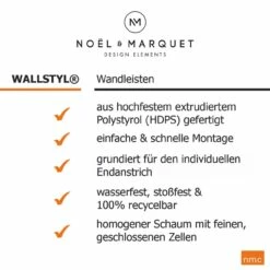NMC | Zierleiste WL10 | WALLSTYL® | Polystyrol | 30 X 14.5 X 2000 Mm | Weiß | Wandleiste -Profistuck Verkäufe 3050631 7 1280x1280