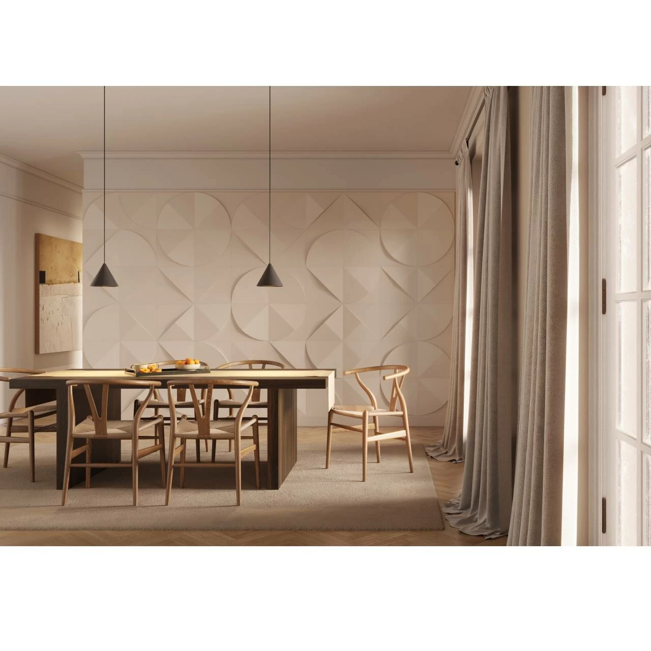 NMC | 3D Wandpaneele "PUZZLE CURVE" | ARSTYL® Wall Panel | Polyurethan | 380 X 380 X 31 Mm | Deko 6 NMC | 3D Wandpaneele "PUZZLE CURVE" | ARSTYL® Wall Panel | Polyurethan | 380 X 380 X 31 Mm | Deko – Bild 4