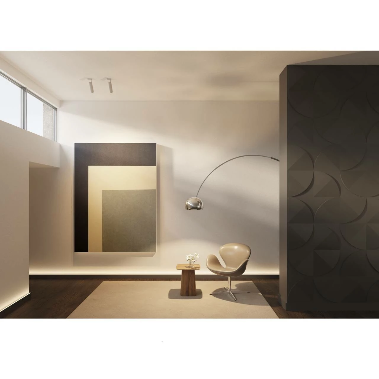 NMC | 3D Wandpaneele "PUZZLE CURVE" | ARSTYL® Wall Panel | Polyurethan | 380 X 380 X 31 Mm | Deko 7 NMC | 3D Wandpaneele "PUZZLE CURVE" | ARSTYL® Wall Panel | Polyurethan | 380 X 380 X 31 Mm | Deko – Bild 5