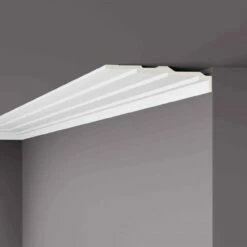 NMC Stuckleiste "Kaliningrad" | AD21 ARSTYL® Deckenleiste | 60 X 255 X 2000 Mm | Polyurethan | Weiß -Profistuck Verkäufe ARSTYL AD21 3 1280x1280