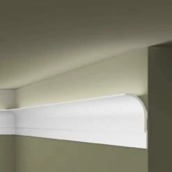 NMC Stuckleiste "Kursk" | AD22 ARSTYL® Deckenleiste | 100 X 225 X 2000 Mm | Polyurethan | Weiß -Profistuck Verkäufe ARSTYL AD22 4 1280x1280