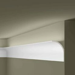 NMC Stuckleiste "Smolensk" | AD23 ARSTYL® Deckenleiste | 115 X 185 X 2000 Mm | Polyurethan | Weiß -Profistuck Verkäufe ARSTYL AD23 4 1280x1280