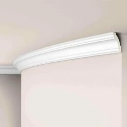 NMC Stuckleiste "Patras" | Z1240 Flex ARSTYL® Flexible Deckenleiste | 40 X 40 X 2000 Mm | Polyuretha