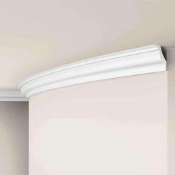 NMC Stuckleiste "Minsk" | Z15 Flex ARSTYL® Flexible Deckenleiste | 40 X 40 X 2000 Mm | Polyurethan