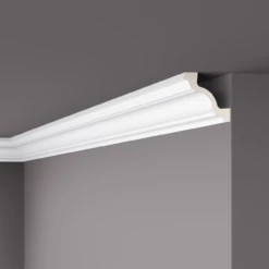 NMC Stuckleiste "Calais" Z19 ARSTYL® Deckenleiste 80 X 80 X 2000 Mm Polyurethan Weiß