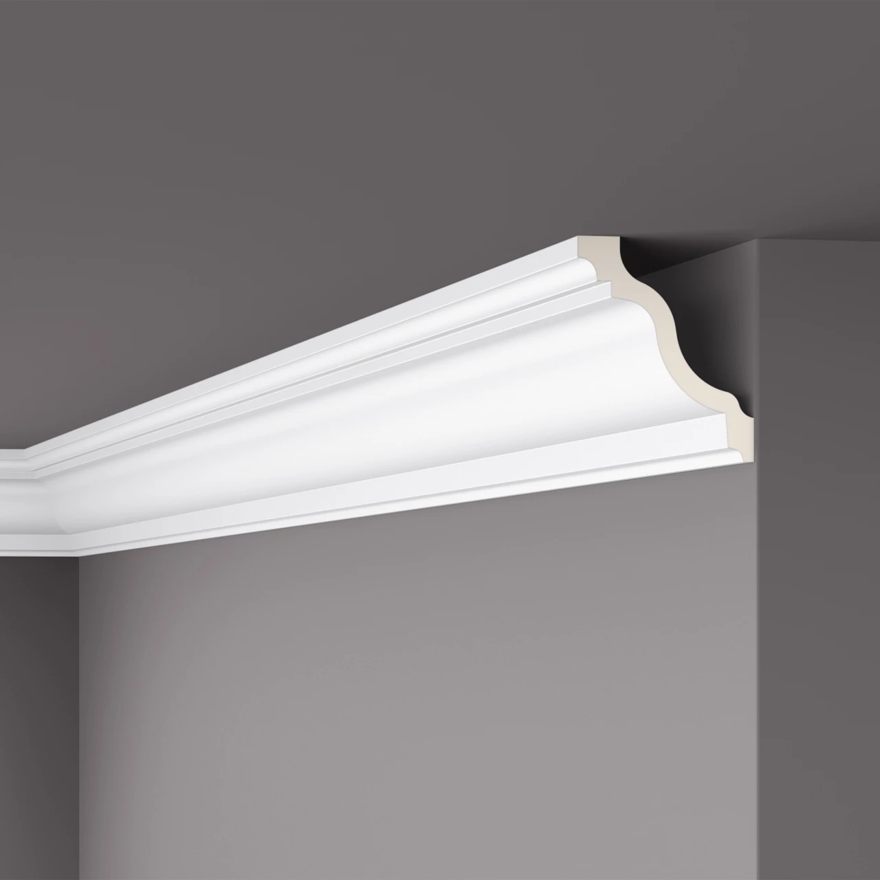 NMC Stuckleiste "Moskau" | Z22 ARSTYL® Deckenleiste | 105 X 125 X 2000 Mm | Polyurethan | Weiß 3 NMC Stuckleiste "Moskau" | Z22 ARSTYL® Deckenleiste | 105 X 125 X 2000 Mm | Polyurethan | Weiß