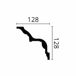 NMC Stuckleiste "Brügge" | Z4 ARSTYL® Deckenleiste | 125 X 125 X 2000 Mm | Polyurethan | Weiß -Profistuck Verkäufe ARSTYL Z4 2SheJPny7ufP0r 1280x1280