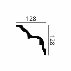 NMC Stuckleiste "Paris" | Z5 ARSTYL® Deckenleiste | 128 X 128 X 2000 Mm | Polyurethan | Weiß -Profistuck Verkäufe ARSTYL Z5 2rrkt54XCvEzZA 1280x1280