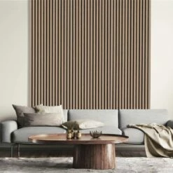 Neuhofer | Akustikpaneele | MDF | Eiche Natur | 3D Wandpaneel | Schallhemmend | Verschiedene Maße