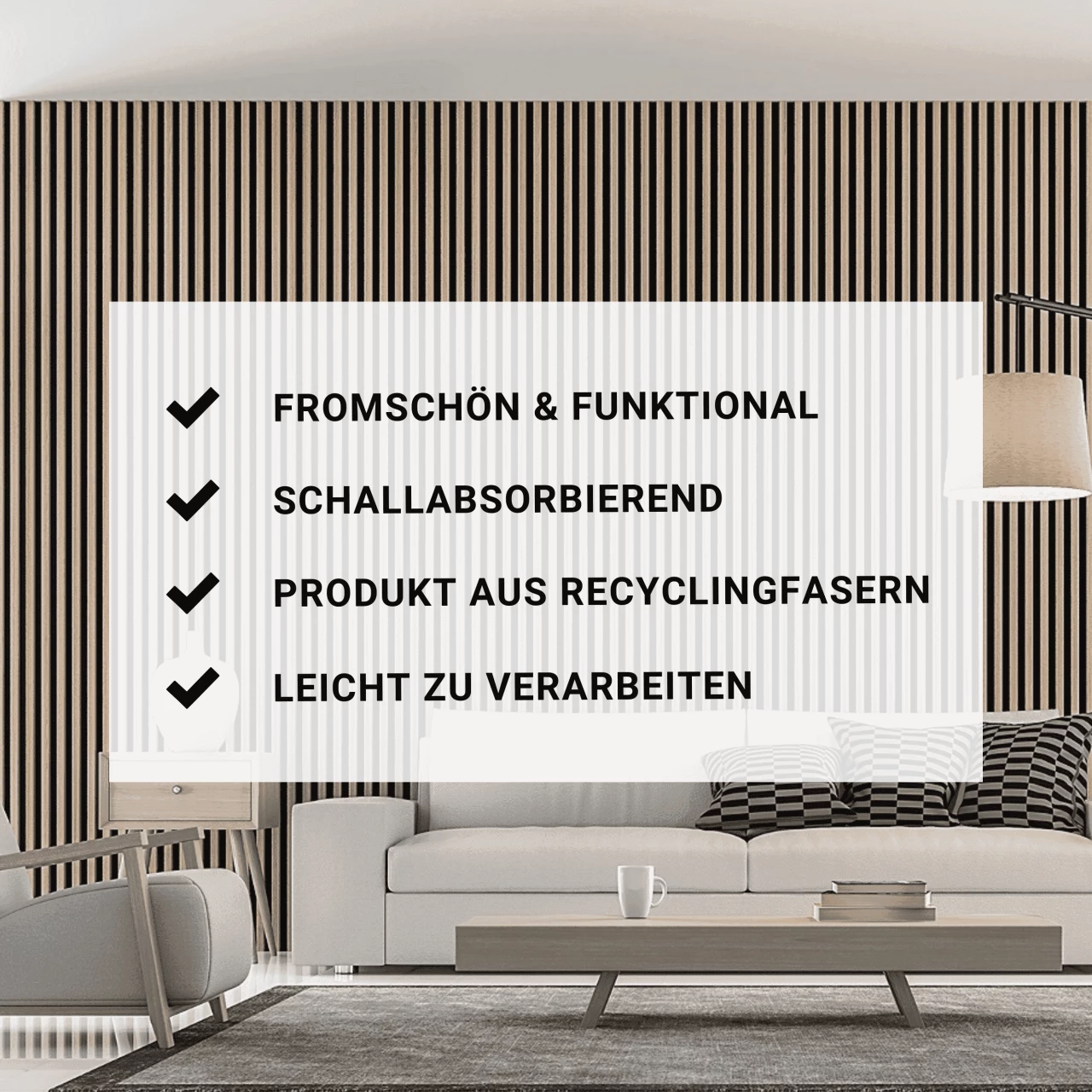 Neuhofer | Akustikpaneele | MDF | Eiche Natur | 3D Wandpaneel | Schallhemmend | Verschiedene Maße 5 Neuhofer | Akustikpaneele | MDF | Eiche Natur | 3D Wandpaneel | Schallhemmend | Verschiedene Maße – Bild 3