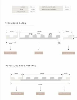 Mardom | Akustik 3D Wandpaneel "0048" | H: 2700 Mm X B: 120 Mm | Eiche Dunkel | Modern -Profistuck Verkäufe Aufbau 1280x1280 2
