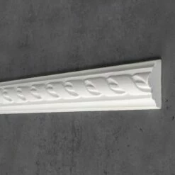 PROVISTON | Zierleiste Düren | Gips | 14 X 45 X 750 Mm | Wandleiste | Weiß