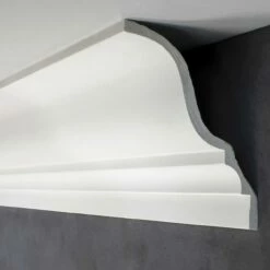 PROVISTON | Gipsleiste Kaiserslautern | Echter Gips | 135 X 145 X 1165 Mm | Stuckleisten Aus Gips