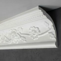 PROVISTON | Gipsleiste Lübeck | Echter Gipsstuck | 70 X 92 X 1200 Mm | Stuckleisten Aus Gips