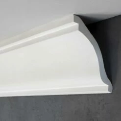 PROVISTON | Gipsleiste Bremerhaven | Echter Gipsstuck | 75 X 75 X 1200 Mm | Stuckleisten Aus Gips