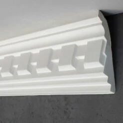 PROVISTON | Gipsleiste Freiburg | Echter Gipsstuck | 55 X 55 X 1165 Mm | Stuckleisten Aus Gips