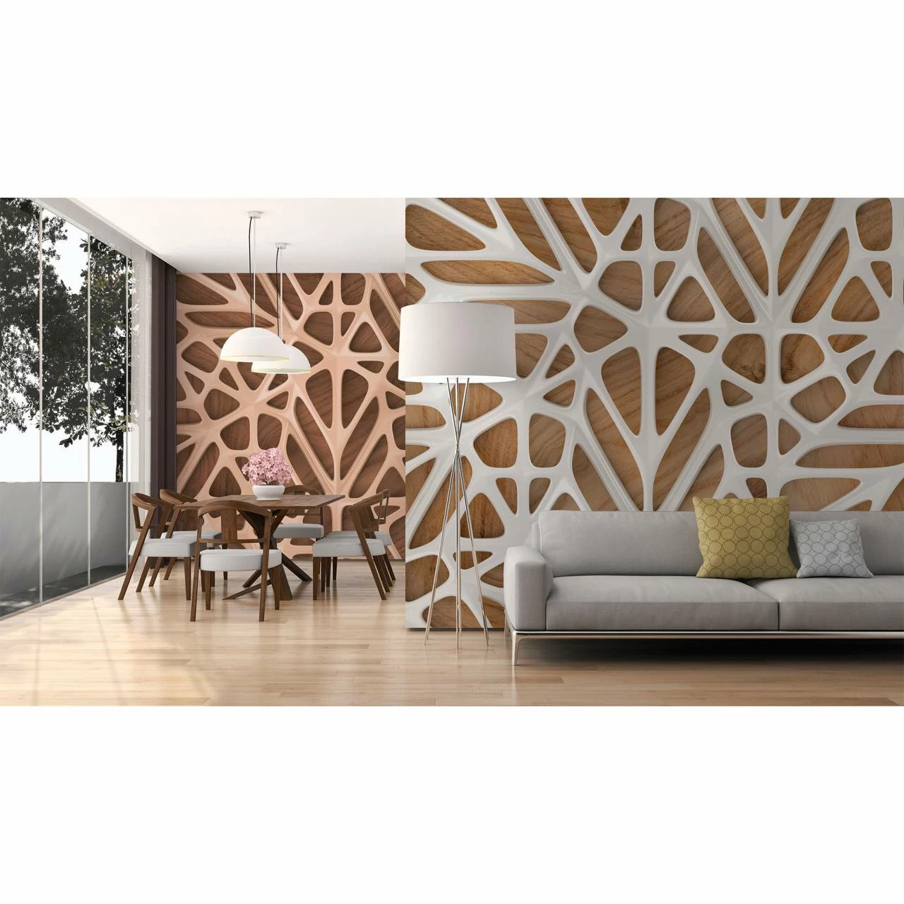 A.S. Creation | Designwalls | DD118714 | Fototapete | Vlies | 350 X 255 Cm | Holz | Beige | Grün 4 A.S. Creation | Designwalls | DD118714 | Fototapete | Vlies | 350 X 255 Cm | Holz | Beige | Grün – Bild 2