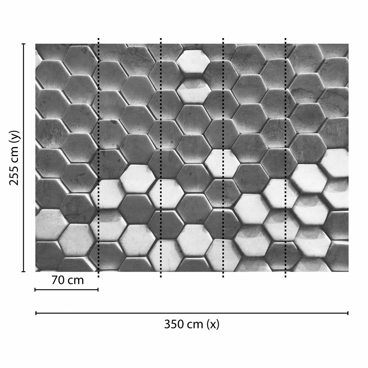 A.S. Creation | Designwalls | DD118722 | Fototapete | Vlies | 350 X 255 Cm | 3D | Grau | Weiß 5 A.S. Creation | Designwalls | DD118722 | Fototapete | Vlies | 350 X 255 Cm | 3D | Grau | Weiß – Bild 3