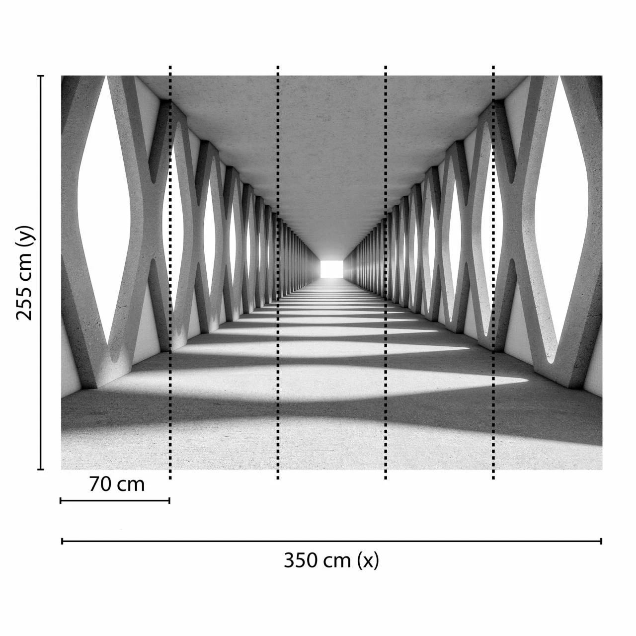 A.S. Creation | Designwalls | DD118744 | Fototapete | Vlies | 350 X 255 Cm | Stein & Beton | Grau 5 A.S. Creation | Designwalls | DD118744 | Fototapete | Vlies | 350 X 255 Cm | Stein & Beton | Grau – Bild 3