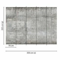A.S. Creation | Designwalls | DD118750 | Fototapete | Vlies | 350 X 255 Cm | Stein & Beton | Grau -Profistuck Verkäufe DD118750 1 1280x1280
