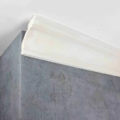 PROVISTON | Gipsleiste "ES-17" | Echter Gipsstuck | 90 X 90 X 1200 Mm | Stuckleiste Aus Gips