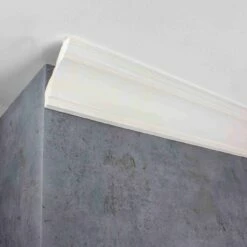 PROVISTON | Gipsleiste "ES-21" | Echter Gipsstuck | 75 X 88 X 1200 Mm | Stuckleiste Aus Gips