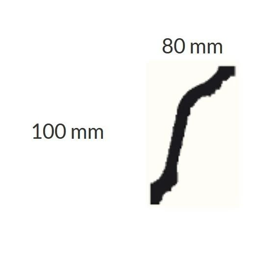 PROVISTON | Gipsleiste Erfurt | Echter Gipsstuck | 80 X 100 X 1090 Mm | Stuckleisten Aus Gips 4 PROVISTON | Gipsleiste Erfurt | Echter Gipsstuck | 80 X 100 X 1090 Mm | Stuckleisten Aus Gips – Bild 2