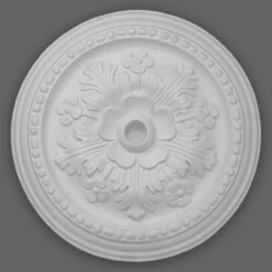 PROVISTON | Gips Rosette Edinburgh | Echter Gipsstuck | Ø28cm | Stuckrosette