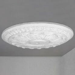 PROVISTON | Gips Rosette Portsmouth | Echter Gipsstuck | Ø46cm | Stuckrosette -Profistuck Verkäufe FL102 4 1280x1280