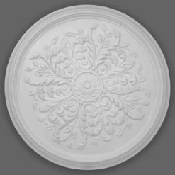 PROVISTON | Gips Rosette Bradford | Echter Gipsstuck | Ø38cm | Stuckrosette