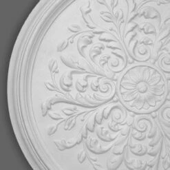 PROVISTON | Gips Rosette Bradford | Echter Gipsstuck | Ø38cm | Stuckrosette -Profistuck Verkäufe FL103 2 1280x1280