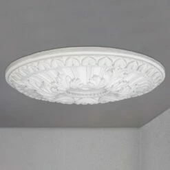 PROVISTON Gips Rosette "Preston" | Ø 483 Mm | Stuckrosette Klassisch Verziert | Echter Gipsstuck -Profistuck Verkäufe FL105 4 1280x1280
