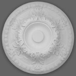 PROVISTON | Gips Rosette Sunderland | Echter Gipsstuck | Ø50cm | Stuckrosette