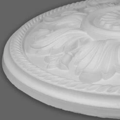 PROVISTON | Gips Rosette Newcastle | Echter Gipsstuck | Ø47cm | Stuckrosette -Profistuck Verkäufe FL110 3 1280x1280