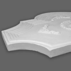 PROVISTON | Gips Rosette Oxford | Echter Gipsstuck | 54,5x46cm | Stuckrosette -Profistuck Verkäufe FL14 3 1280x1280
