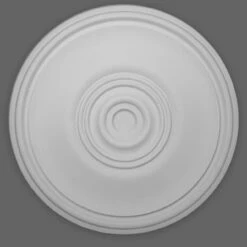 PROVISTON | Gips Rosette Eastbourne | Echter Gipsstuck | Ø38,5cm | Stuckrosette