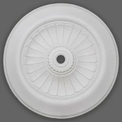 PROVISTON | Gips Rosette Crawley | Echter Gipsstuck | Ø41cm | Stuckrosette