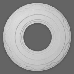 PROVISTON | Gips Rosette Colchester | Echter Gipsstuck | Ø39,8cm | Stuckrosette
